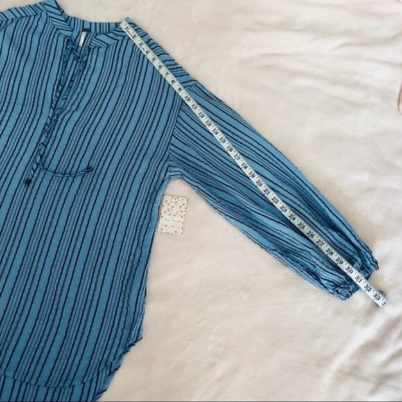 Free People Rhythm of the Night Tunic Blue Size M NWT - Picture 3 of 8